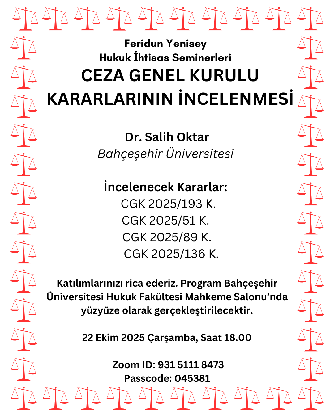 Ceza Genel Kurulu Kararlarının İncelenmesi